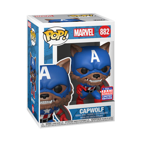 Image of SDCC 2021 - Captain America - Capwolf Year of the Shield US Exclusive Pop! Vinyl