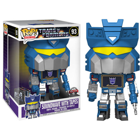Image of Transformers - Soundwave with Tapes US Exclusive 10 Inch Pop! Vinyl