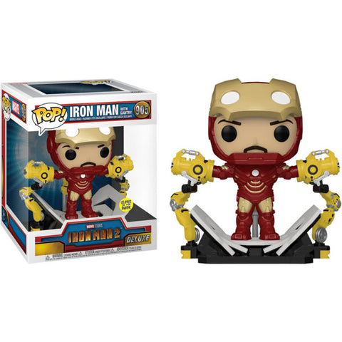 Image of Iron Man 2 - Iron Man Mark IV with Gantry Metallic Pop! Deluxe