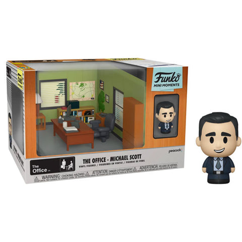 Image of The Office - Michael Scott with Dunder Mifflin Office Diorama Mini Moments Vinyl Figure
