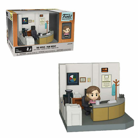 Image of The Office - Pam Beesly with Dunder Mifflin Office Diorama Mini Moments Vinyl Figure