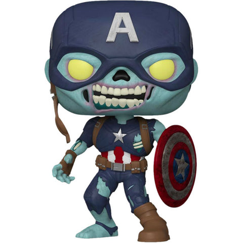 Image of What If - Zombie Captain America US Exclusive 10 Inch Pop! Vinyl