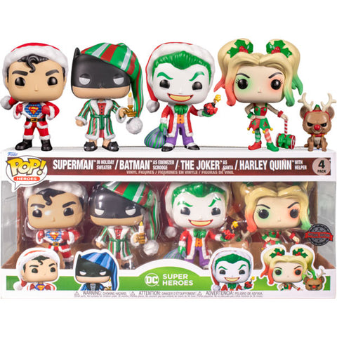 Image of DC Comics - Holiday US Exclusive Pop! Vinyl 4-Pack