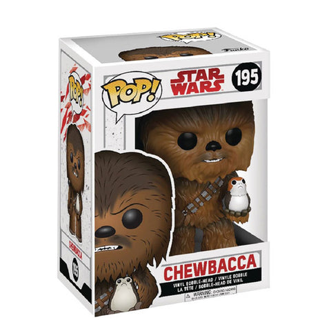 Image of Star Wars - Chewbacca with Porg Episode VIII US Exclusive Pop! Vinyl