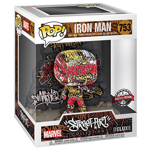 Iron Man - Graffiti Deco US Exclusive Pop! Deluxe