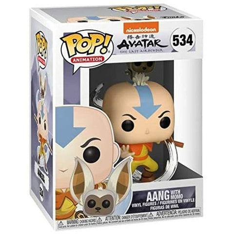 Image of Avatar The Last Airbender - Aang with Momo Pop! Vinyl