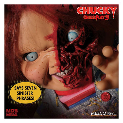 Childs Play 3 - Chucky Doll Pizza Face 15 inch Talking Action Figure