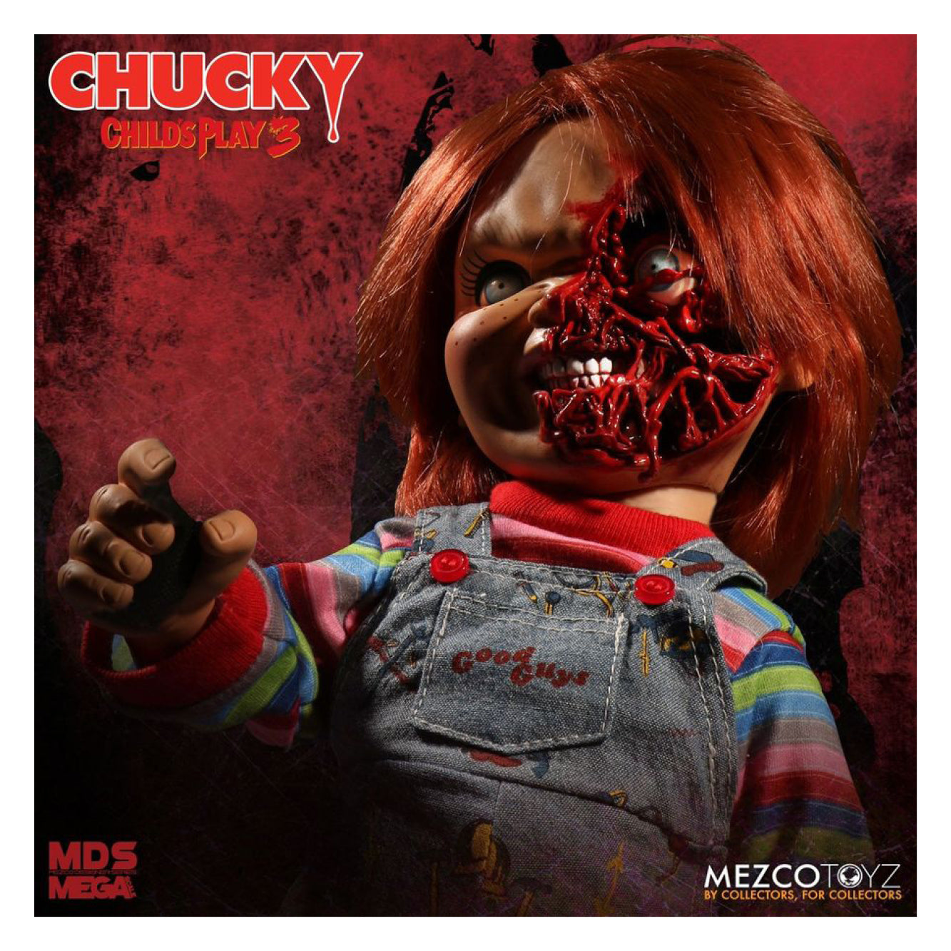 Childs Play 3 - Chucky Doll Pizza Face 15 inch Talking Action Figure