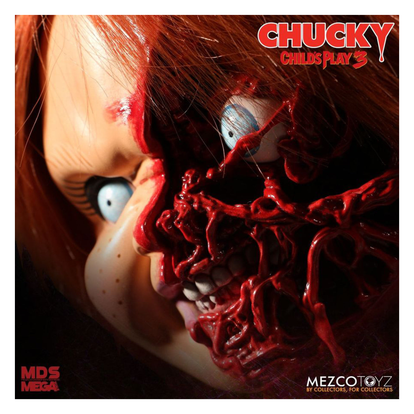 Childs Play 3 - Chucky Doll Pizza Face 15 inch Talking Action Figure