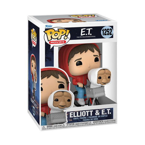 Image of E.T. the Extra-Terrestrial - Elliot & E.T. in Bike Basket Pop! Vinyl