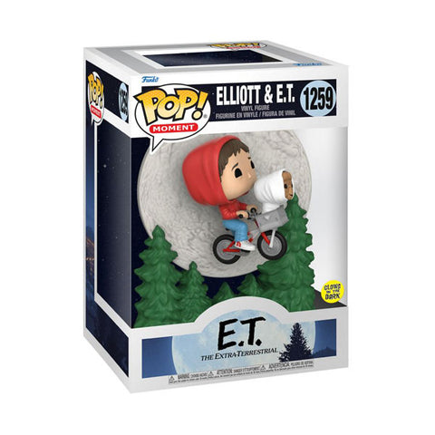 Image of E.T. the Extra-Terrestrial - Elliot & E.T. Bike Flying Glow Pop! Moment