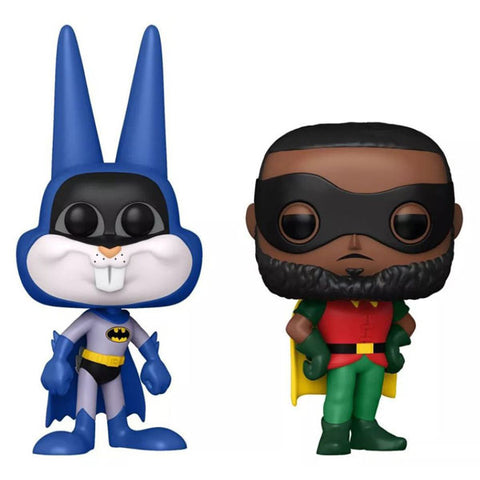 Image of Space Jam 2: A New Legacy - Bugs Bunny as Batman & LeBron James as Robin US Exclusive Pop! Vinyl 2-Pack
