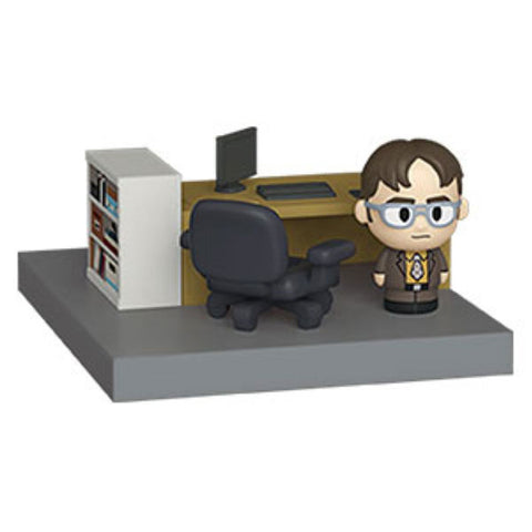 Image of The Office - Dwight Schrute with Dunder Mifflin Office Diorama Mini Moments Vinyl Figure
