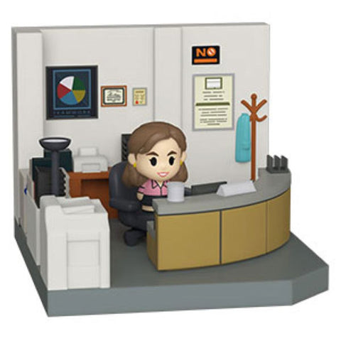 Image of The Office - Pam Beesly with Dunder Mifflin Office Diorama Mini Moments Vinyl Figure