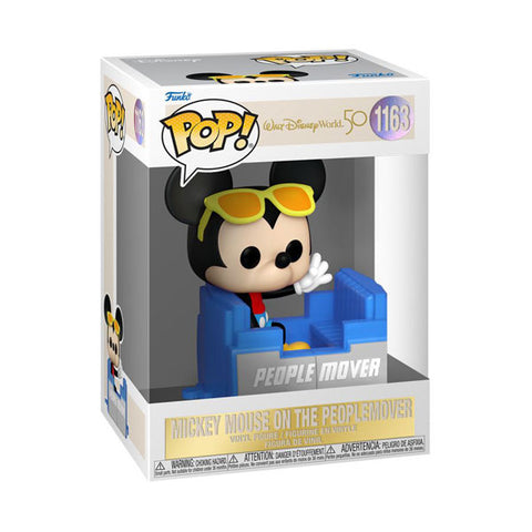 Image of Disney World - Mickey Mouse on People Mover 50th Anniversary Pop! Vinyl
