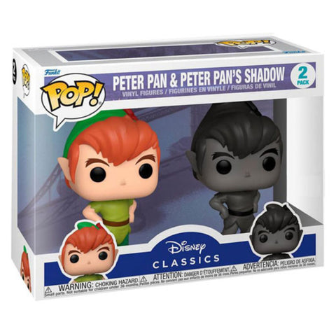Image of Peter Pan (1953) - Peter Pan & Shadow US Exclusive Pop! 2-Pack