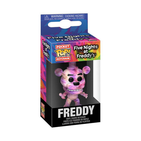 Image of Five Nights at Freddys - Freddy Tie Dye Pocket Pop! Keychain