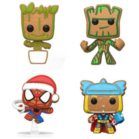 Image of Marvel - Tree Holiday Box US Exclusive Pocket Pop! 4-Pack