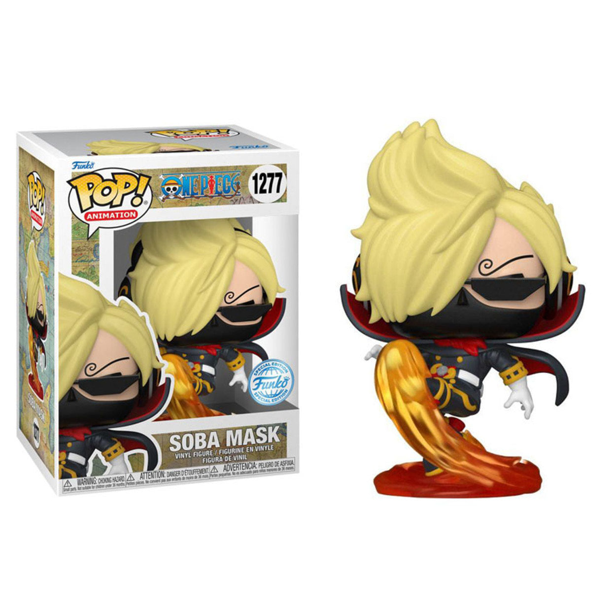 One Piece - Soba Mask (Raid Suit) Sanji US Exclusive Pop! Vinyl (front a bit faded)