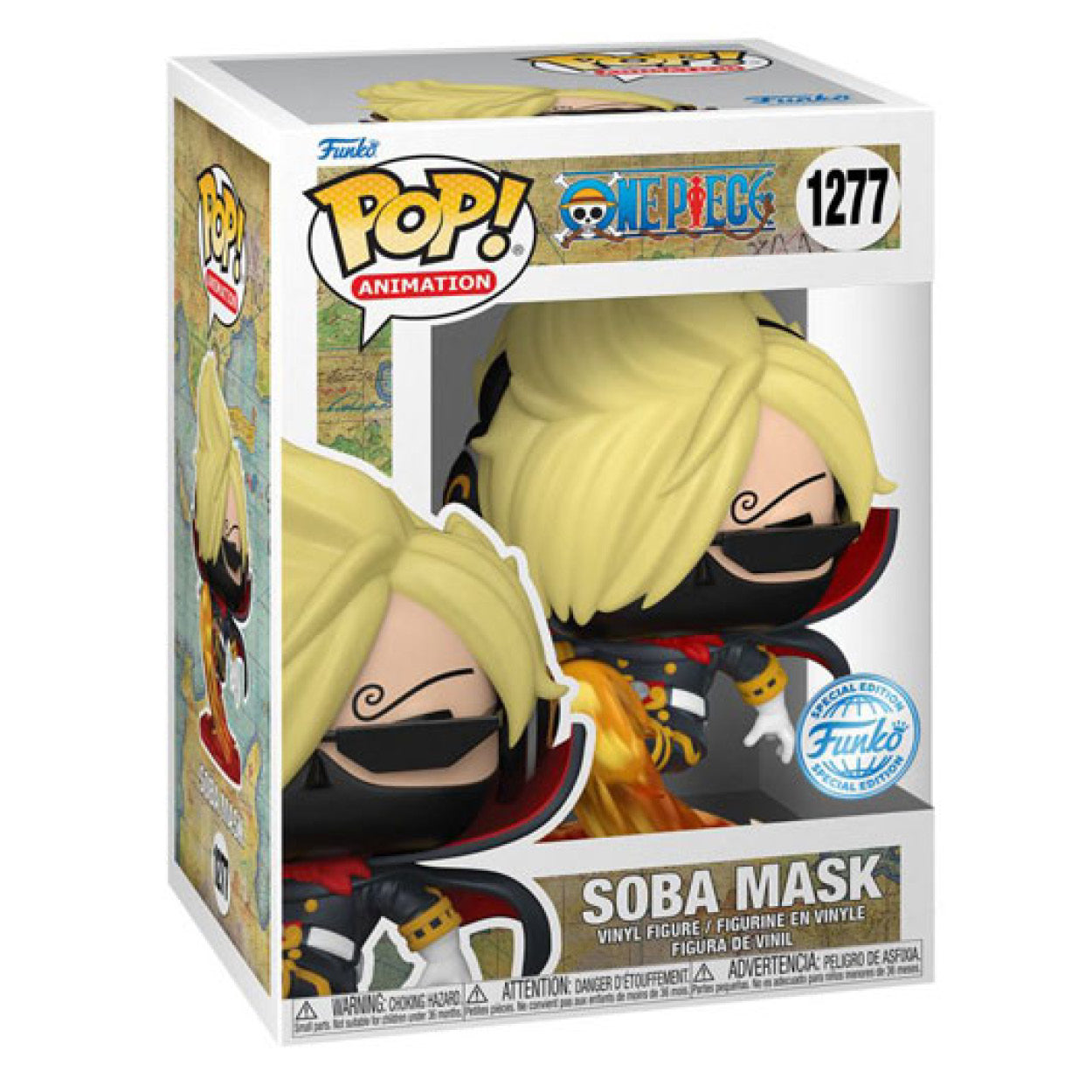 One Piece - Soba Mask (Raid Suit) Sanji US Exclusive Pop! Vinyl (front a bit faded)
