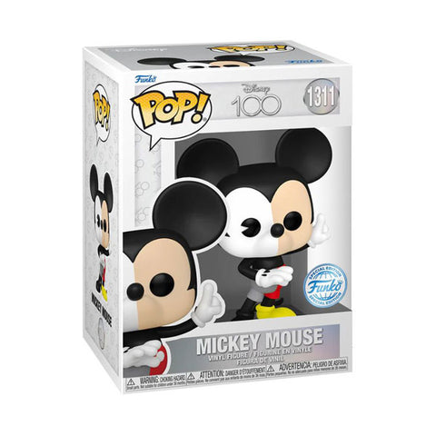 Image of Disney 100th - Mickey Mouse (Split Colour) US Exclusive Pop! Vinyl