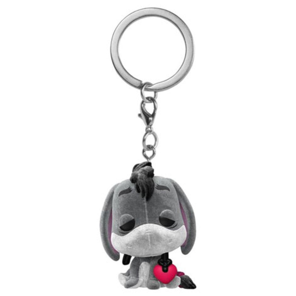 Winnie the Pooh - Eeyore with Heart Flocked US Exclusive Pop! Keychain