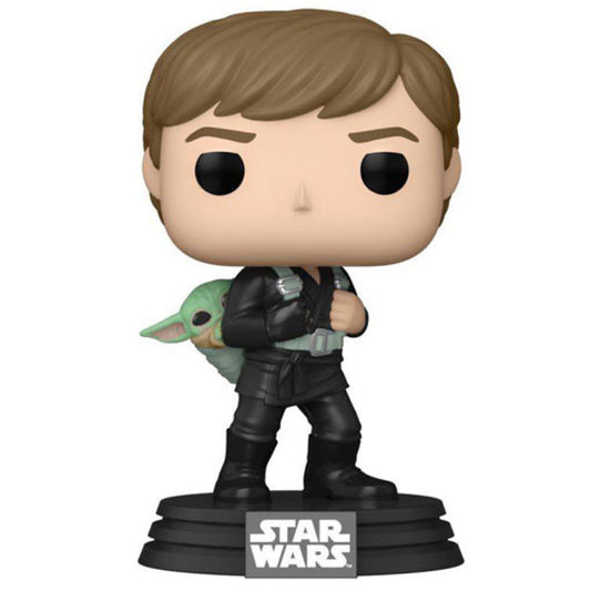 Star Wars: Book of Boba Fett - Luke Skywalker with Grogu Pop! Vinyl