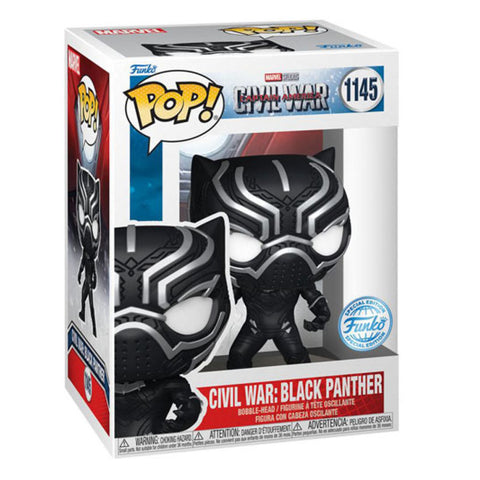 Image of Captain America 3: Civil War - Black Panther Build-A-Scene US Exclusive Pop! Vinyl