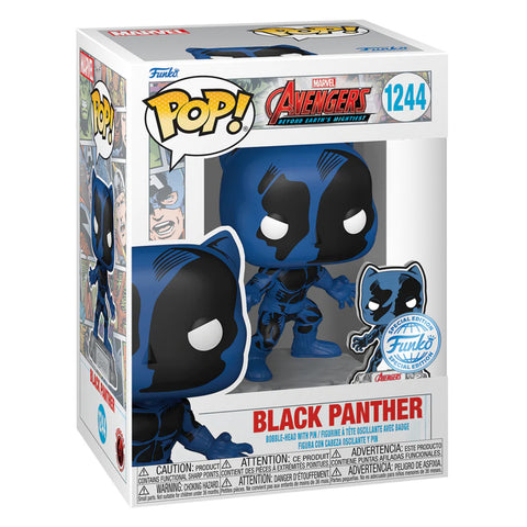 Image of Marvel Comics - Black Panther Avengers 60th Anniversary US Exclusive Pop! Vinyl with Pin