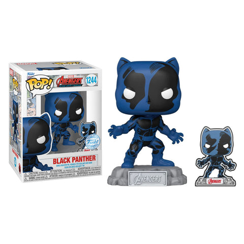 Image of Marvel Comics - Black Panther Avengers 60th Anniversary US Exclusive Pop! Vinyl with Pin
