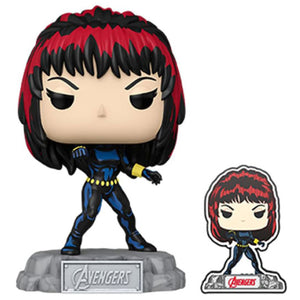Avengers 60th Anniversary - Black Widow (with Pin) US Exclusive Pop! Vinyl