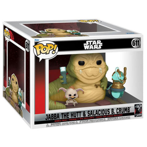Image of Star Wars: Return of the Jedi 40th Anniversary - Jabba with Salacious Pop! Movie Moment