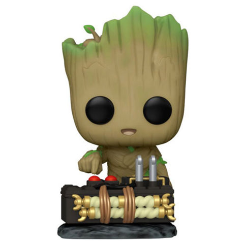 Wondercon 2023 Guardians of the Galaxy: Vol 2 - Groot with Button US Exclusive Pop! Vinyl