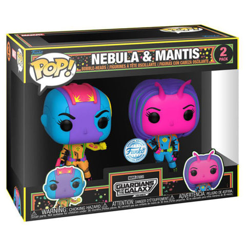 Guardians of the Galaxy: Vol. 3 - Nebula & Mantis US Exclusive Blacklight Pop! 2-Pack