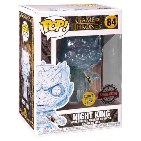 Image of Game of Thrones - Crystal Night King with Dagger Glow US Exclusive Pop! Vinyl