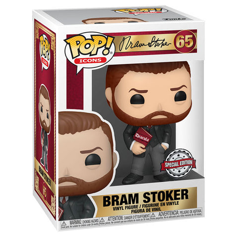 Image of Icons - Bram Stoker with Book US Exclusive Pop! Vinyl