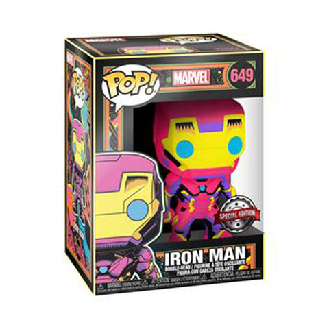 Image of Iron Man - Iron Man Black Light US Exclusive Pop! Vinyl