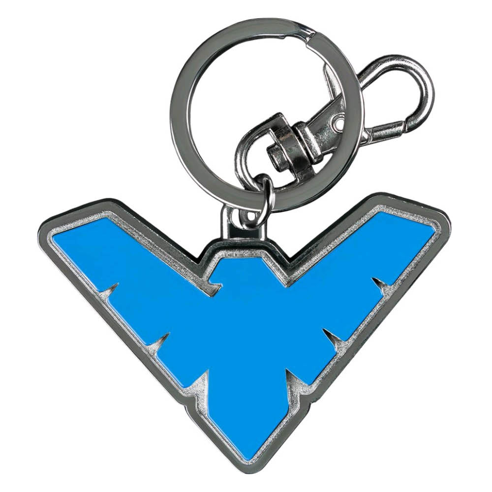 Batman - Nightwing Logo Colour Enamel Keychain