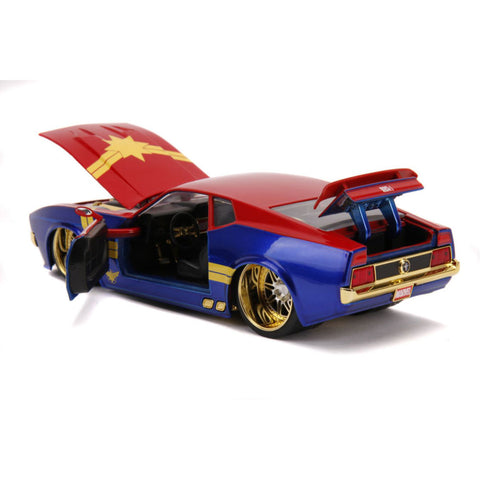 Image of Captain Marvel - 1973 Ford Mustang Mach 1 1:24 Scale Hollywood Ride