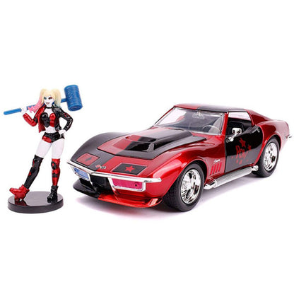 Batman - Harley Quinn 1969 Corvette 1:24 Scale Hollywood Ride