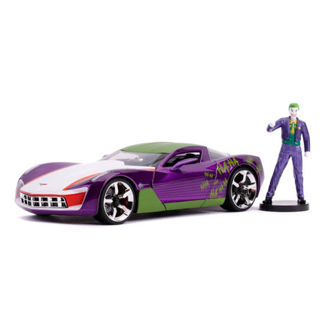 Image of Batman - Joker 2009 Corvette 1:24 Scale Hollywood Ride