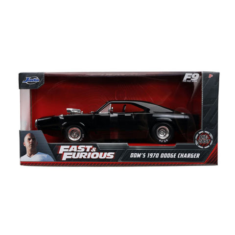 Image of Fate of the Furious - 1970 Dodge Charger Black 1:24 Scale Hollywood Ride