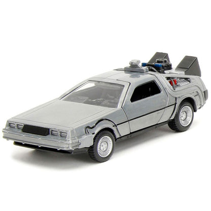 Back to the Future - DeLorean Time Machine 1:32 Scale Hollywood Ride 3-Pack