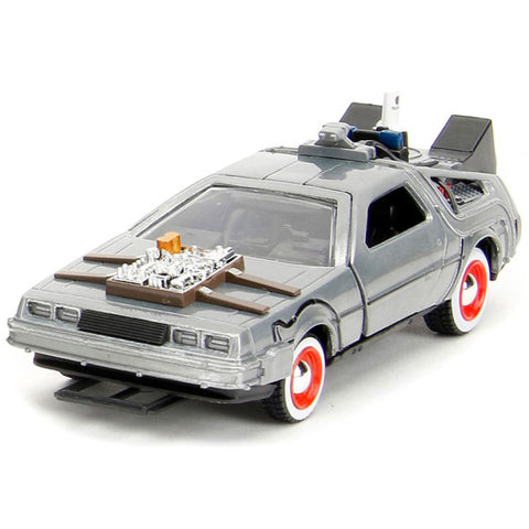 Image of Back to the Future - DeLorean Time Machine 1:32 Scale Hollywood Ride 3-Pack