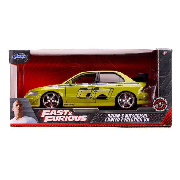 Fast & Furious - Brians 2002 Mitsubishi Lancer Evolution VII 1:24 Scale Hollywood Ride