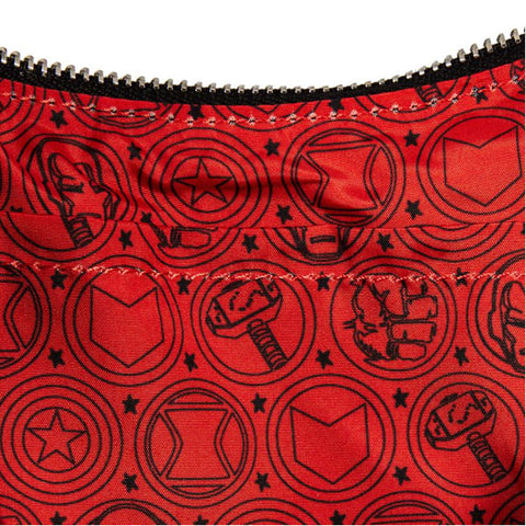 Image of Loungefly - Marvel Comics - Avengers Floral Tattoo Shoulder Bag