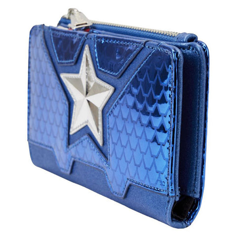 Image of Loungefly - Marvel Comics - Captain America Costume Flap Wallet
