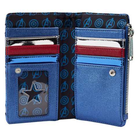 Image of Loungefly - Marvel Comics - Captain America Costume Flap Wallet