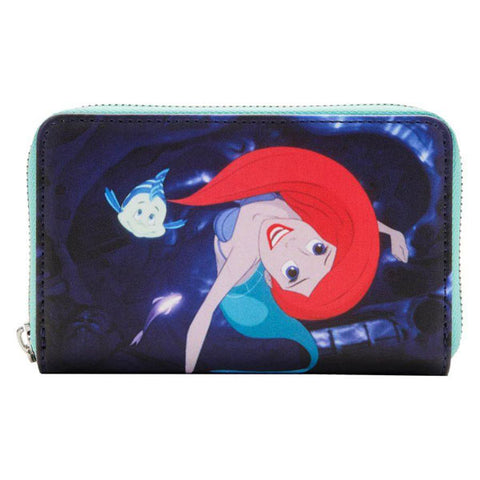Image of Loungefly - The Little Mermaid (1989) - Princess Scenes Zip Purse