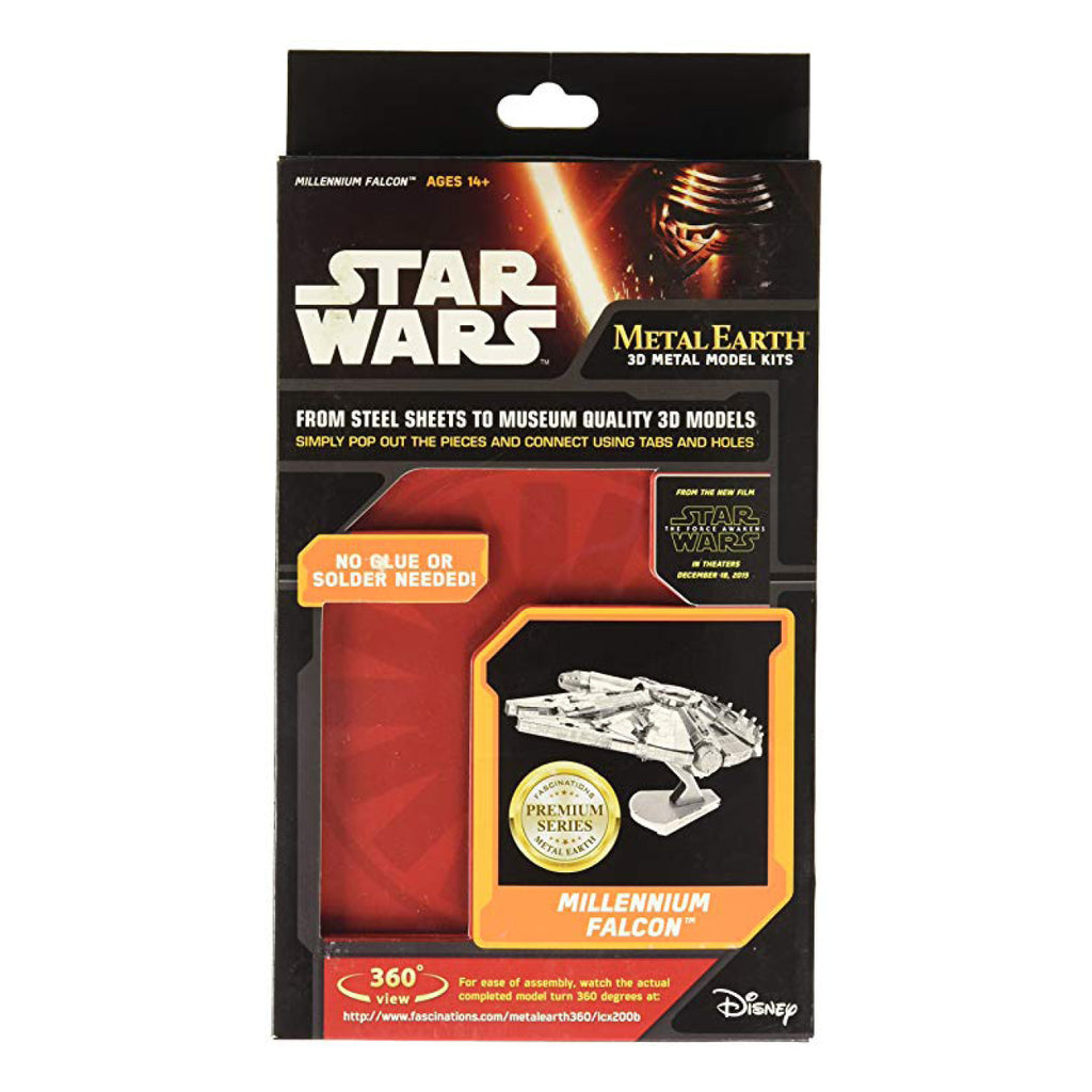 Metal earth 2025 iconx millennium falcon
